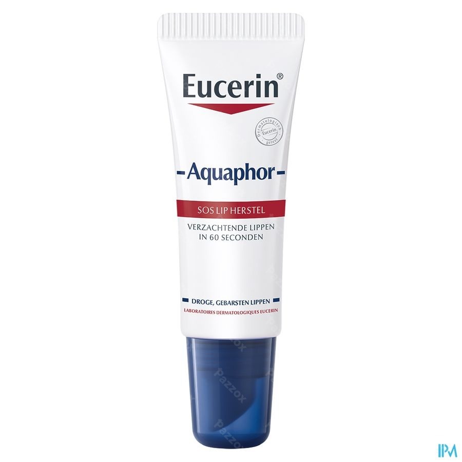 Eucerin Aquaphor SOS Lip Herstel Droge en Gebarsten Lippen 10ml