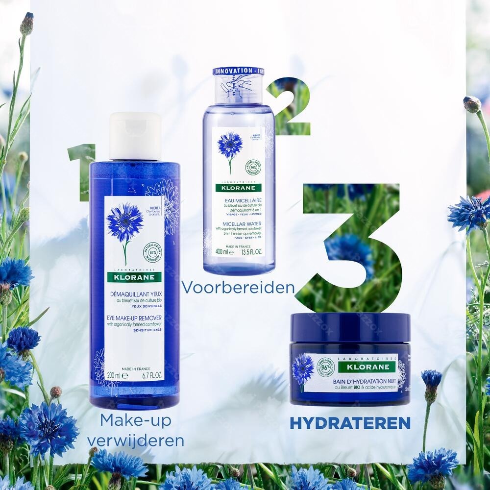 Klorane Gezicht Korenbloem Nacht Hydra Bad 50ml