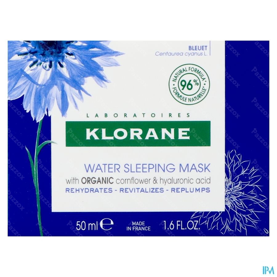 Klorane Gezicht Korenbloem Nacht Hydra Bad 50ml