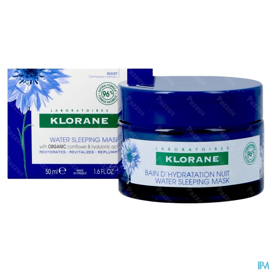 Klorane Gezicht Korenbloem Nacht Hydra Bad 50ml