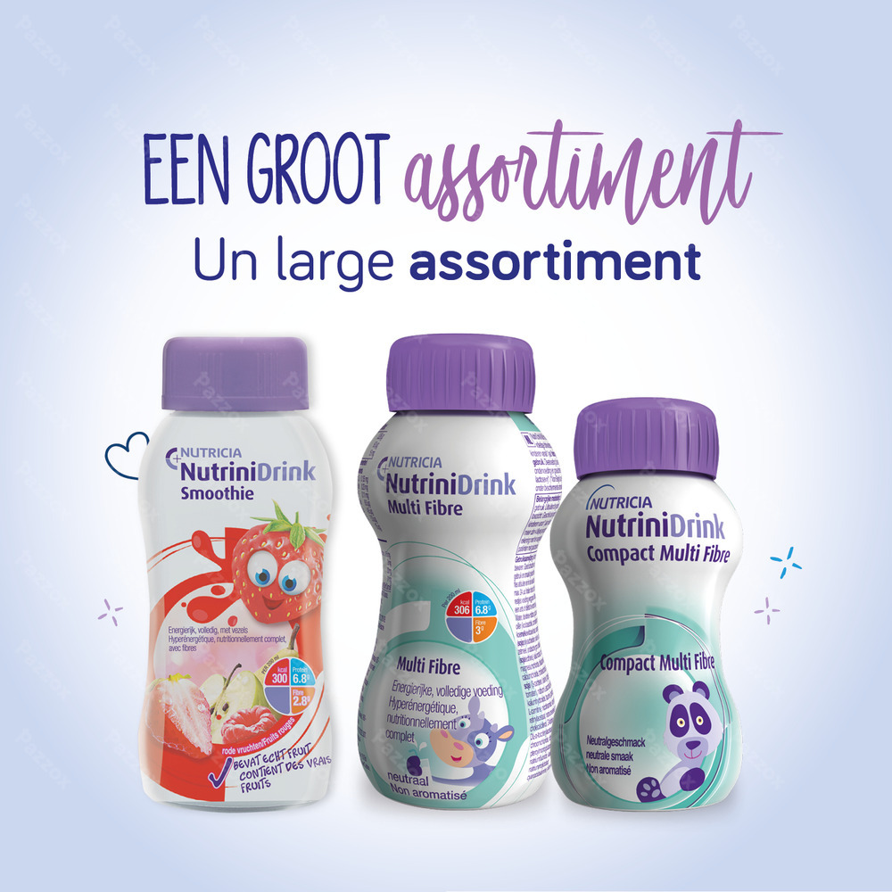 NutriniDrink Compact Multi Fibre Neutrale Smaak 4x125ml