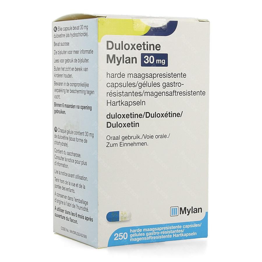 Duloxetine Mylan Maagsapres. Caps 250x30mg Fl Hdpe
