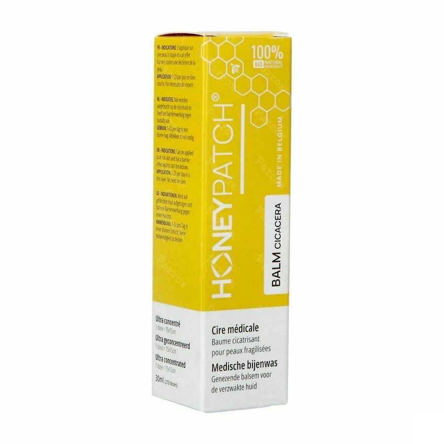 Honeypatch Balm Zalf Genez.bijwenas Besch.huid30ml