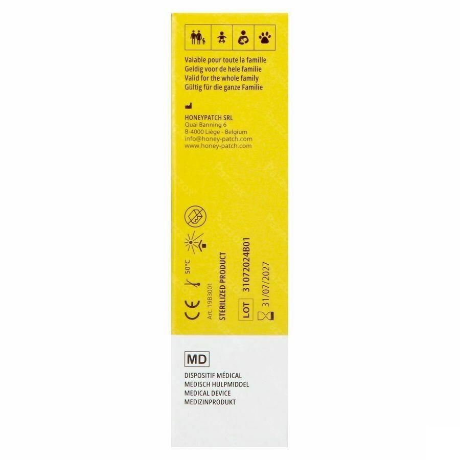 Honeypatch Balm Zalf Genez.bijwenas Besch.huid30ml