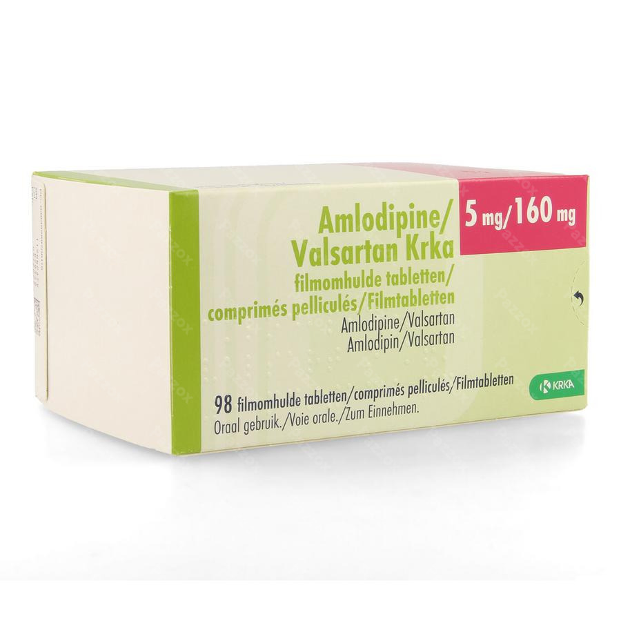 Amlodipine Valsartan Krka 5mg/160mg Film.tabl 98