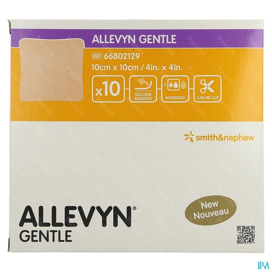 Allevyn Gentle Kp Foam 10cm X 10cm 10 66802129