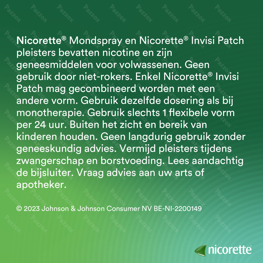 Nicorette Fruit & Mint 1mg Mondspray 2 x 150 sprays