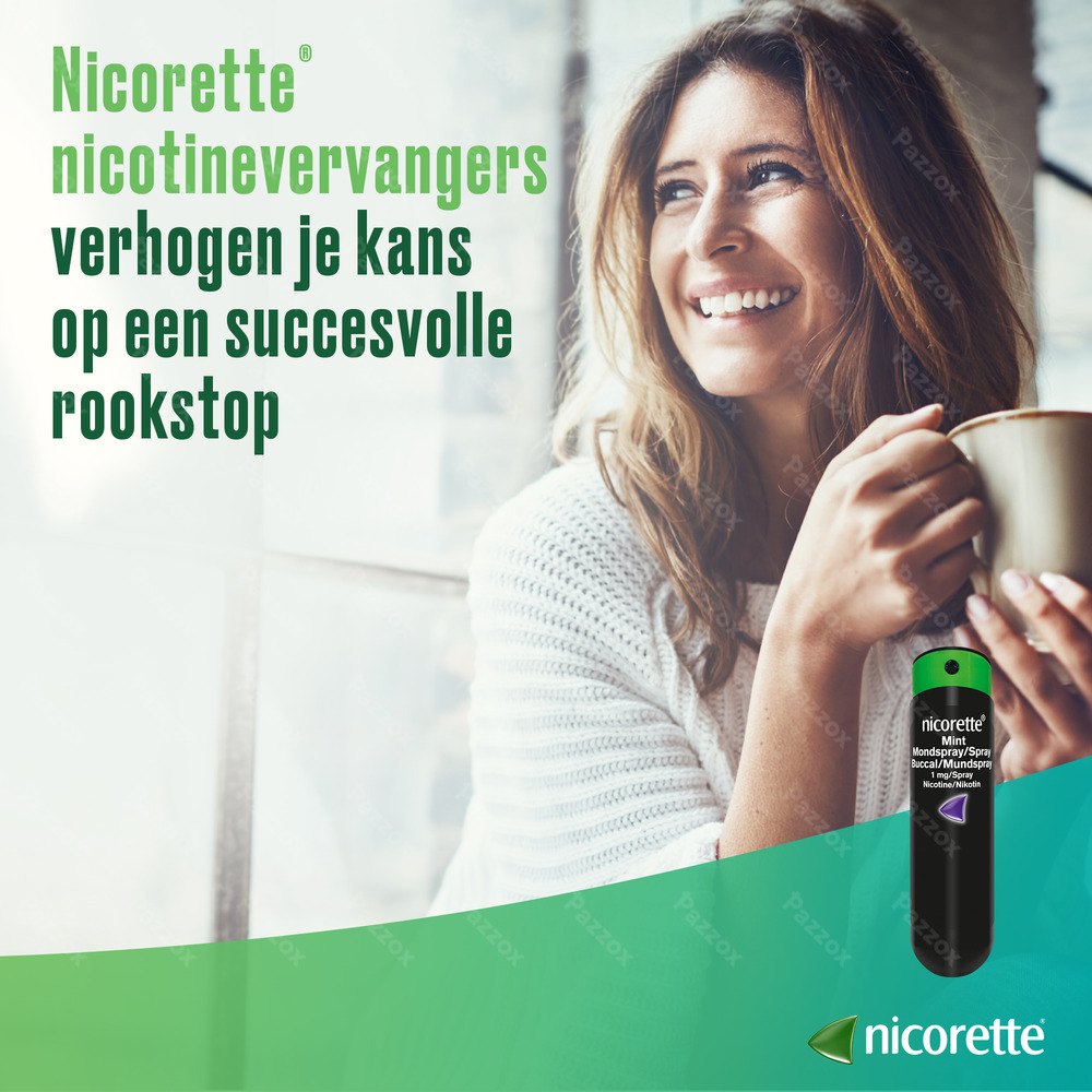 Nicorette Fruit & Mint 1mg Mondspray 2 x 150 sprays