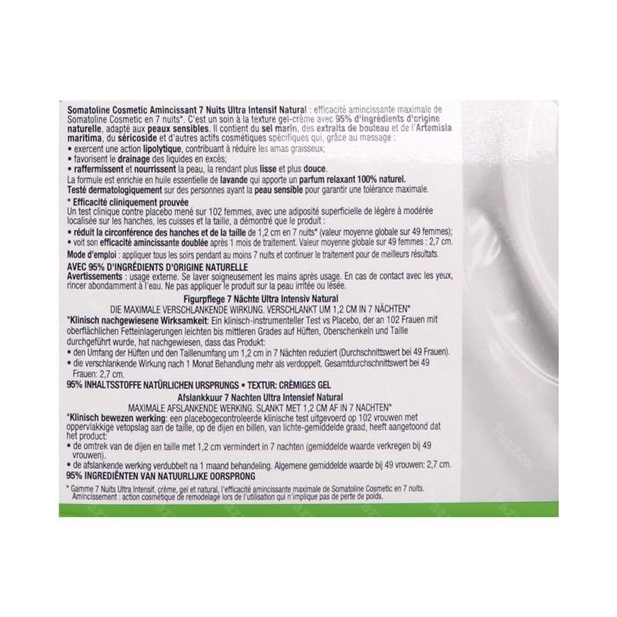 Somatoline Cosm.afslankend 7 Nachten Natural 400ml