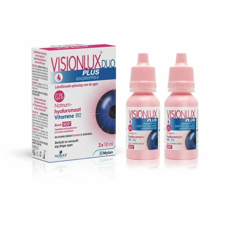 Visionlux Plus Oogdruppels Duo Fl 2 X 10ml