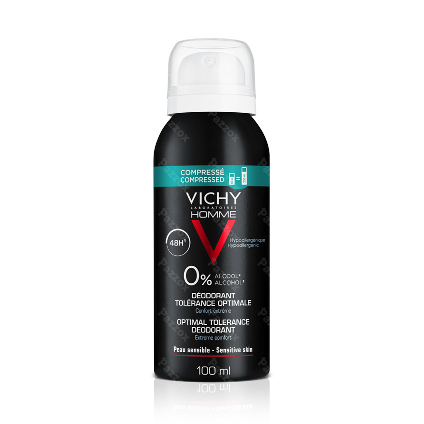 Vichy Homme Deodorant 48u Optimale Tolerantie 100 ml