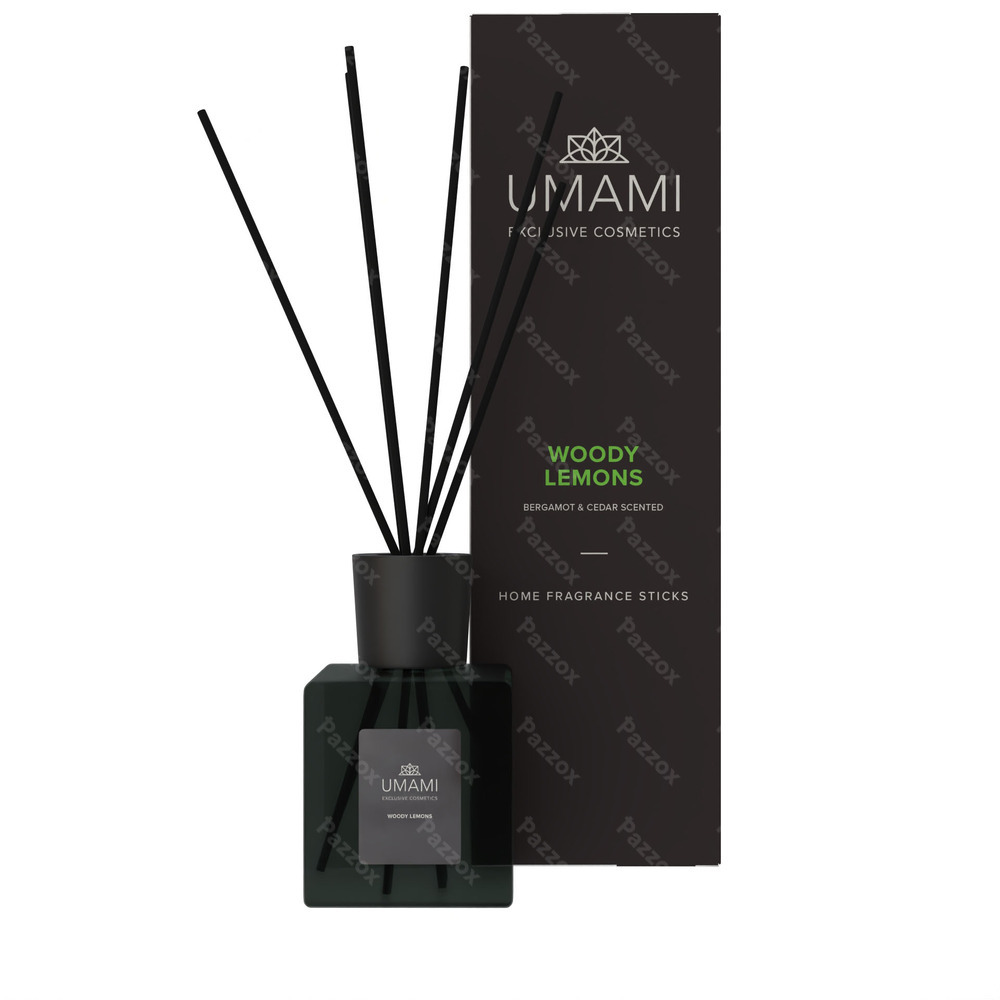 Umami Geurstokjes Woody Lemons 250ml