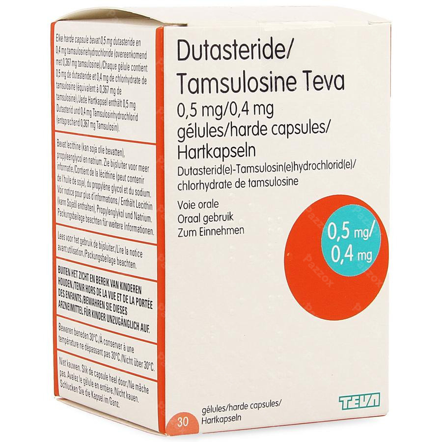 Dutasteride Tamsulosine 0,5mg/0,4mg Caps kopen - Pazzox
