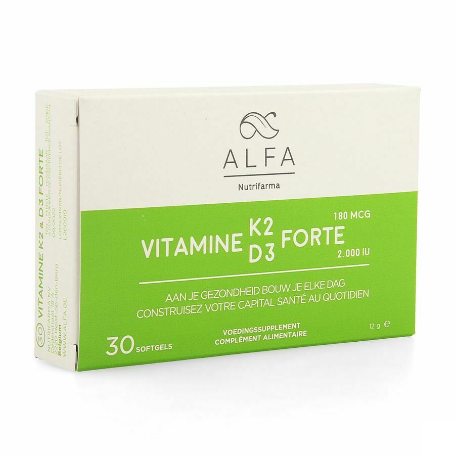 Alfa Vitamine K2 D3 Forte Softgel 30