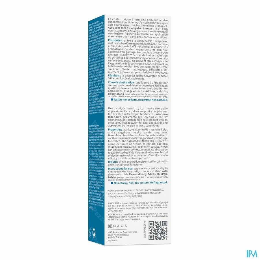 Bioderma Atoderm Intensief Kalmerende Gel-Crème 75ml
