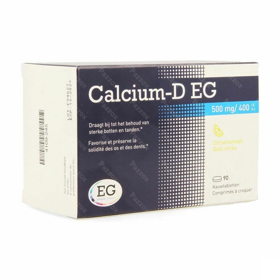 Calcium-D EG  500Mg/400Ie          Kauwtabl 90