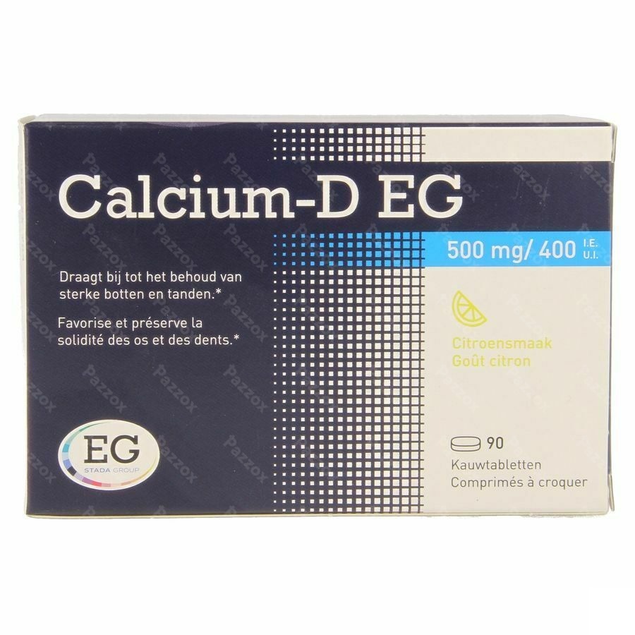 Calcium-D EG  500Mg/400Ie          Kauwtabl 90