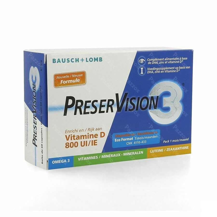 Preservision 3 + Vitamine D3 60 Capsules