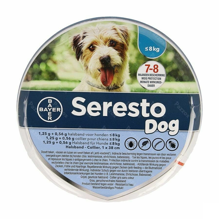 Seresto Dog 1,25g +0,56g Halsband < 8kg