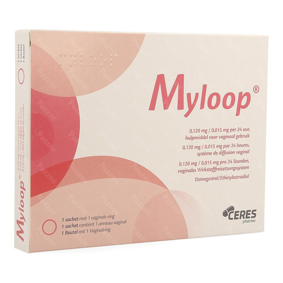 Myloop 0,120mg/0,015mg/24h Hulpmiddel Vag.gebr. 1