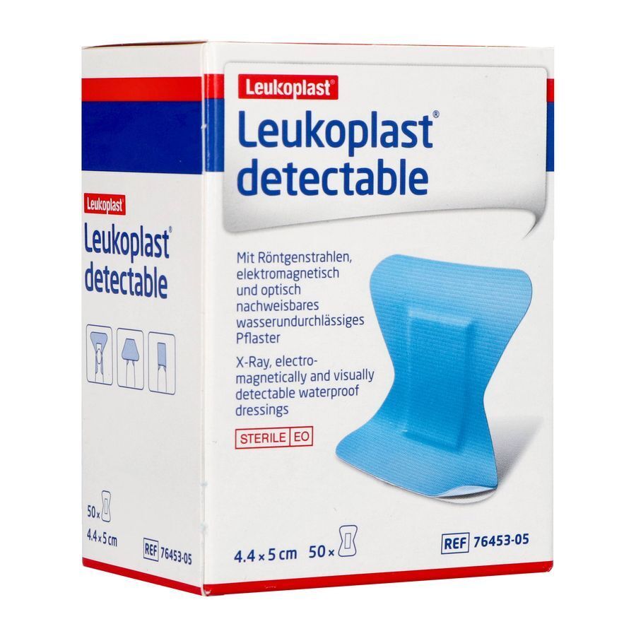 Leukoplast Detectable Blauw Vingertop 4,4x5cm, 50st (76453-05)