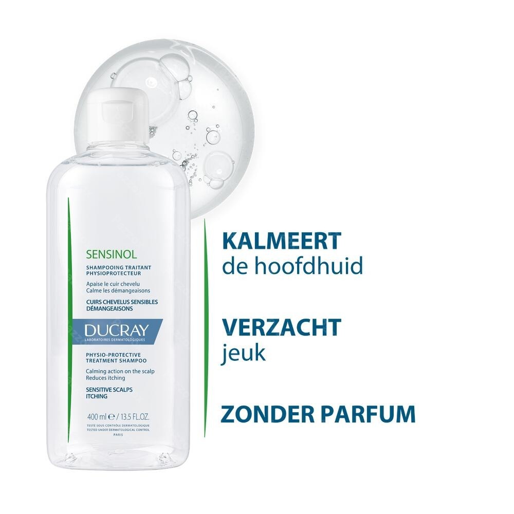 Ducray Sensinol Verzorgende Shampoo Gevoelige Hoofdhuid en Jeuk 400ml