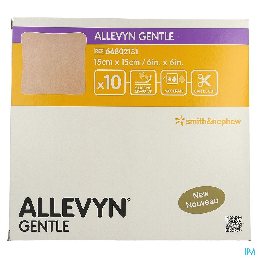 Allevyn Gentle Kp Foam 15cmx 15cm 10 66802131