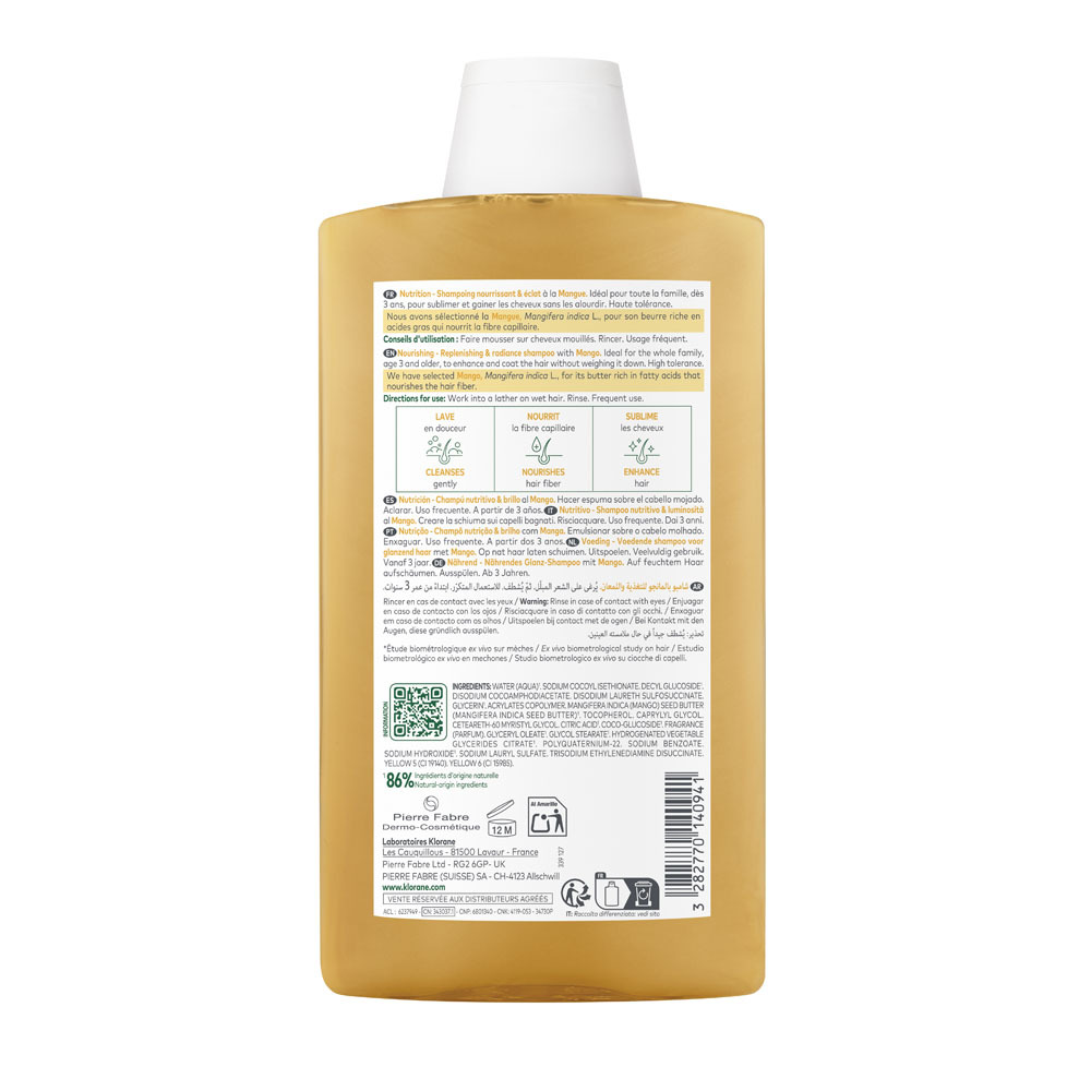 Klorane Shampoo Mango 400ml