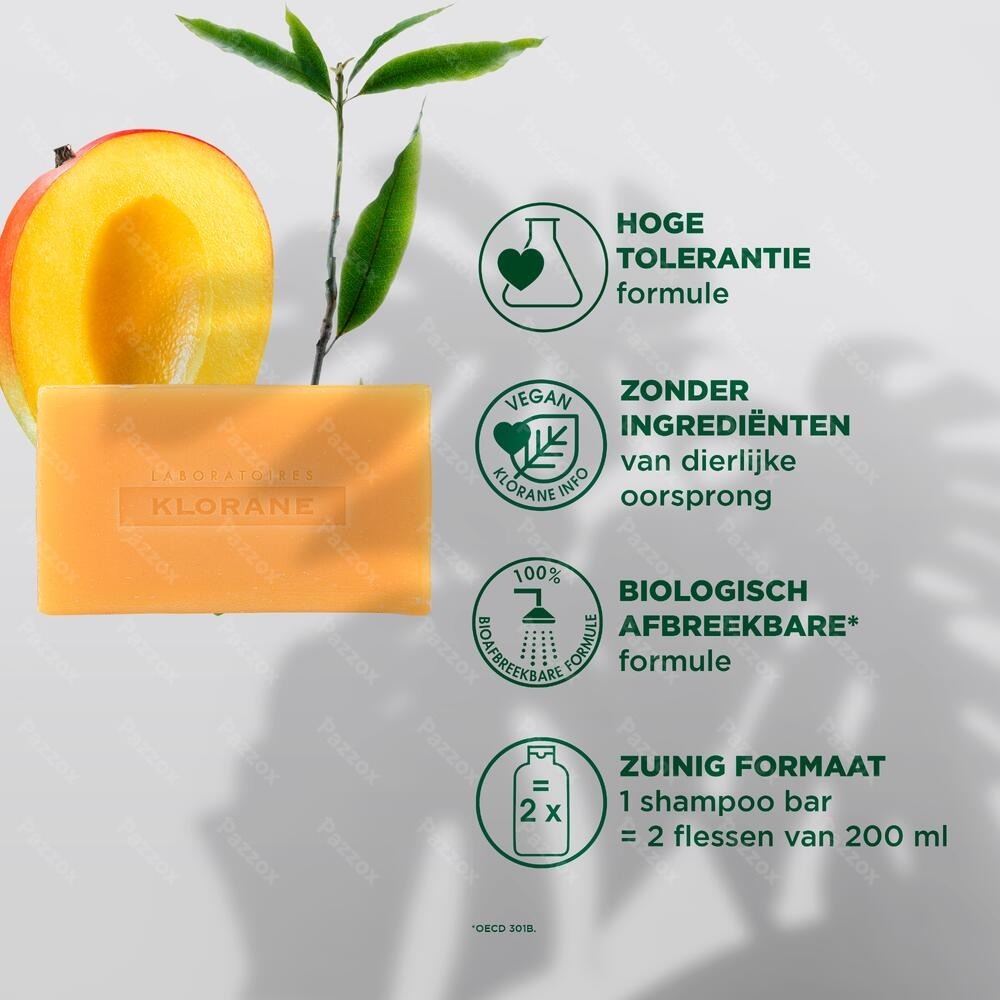 Klorane Shampoo Bar Mango 80g