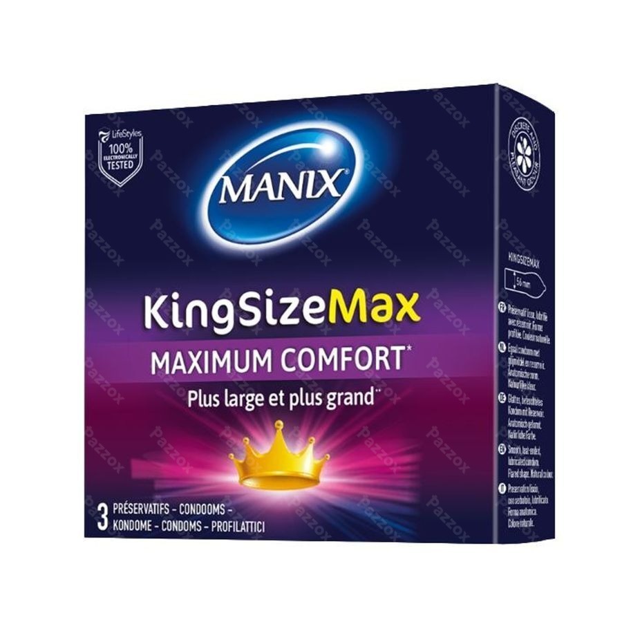 Manix King Size Max Condoms 3