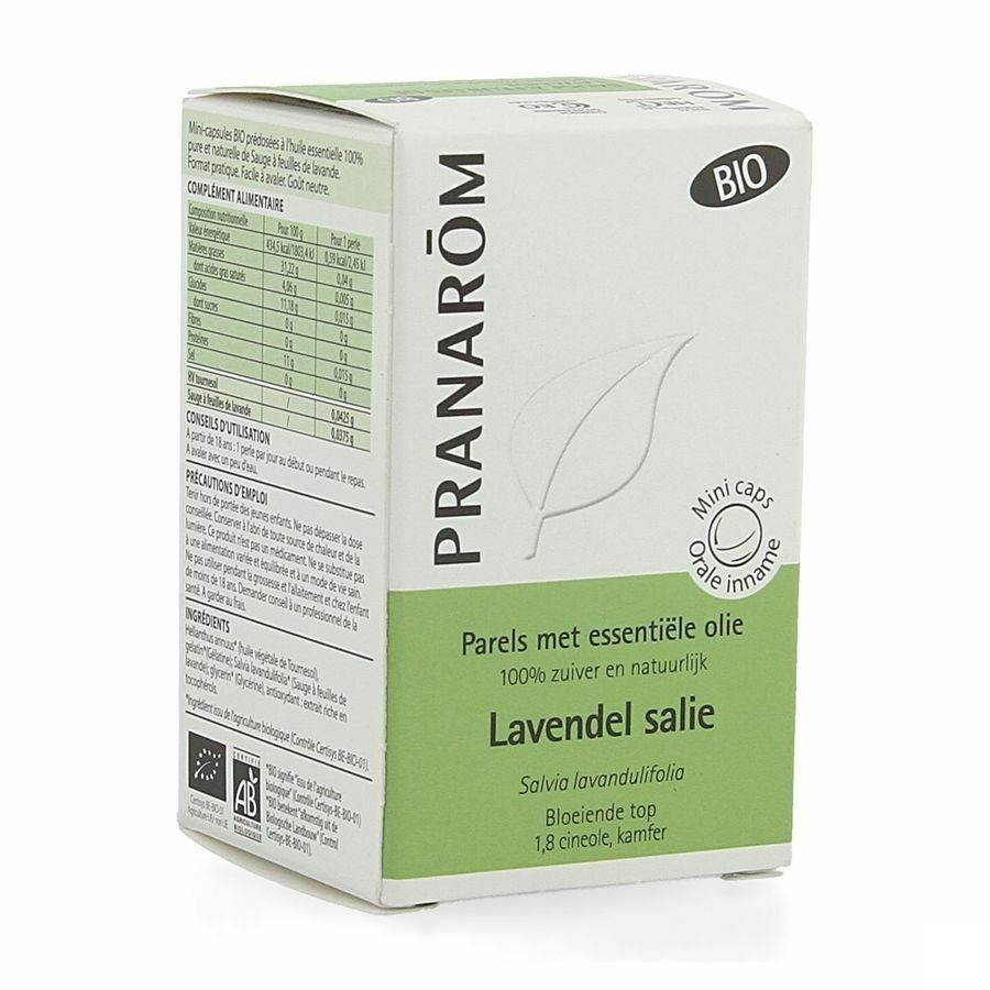 Parels Bio Lavendel Salie Ess Olie 60