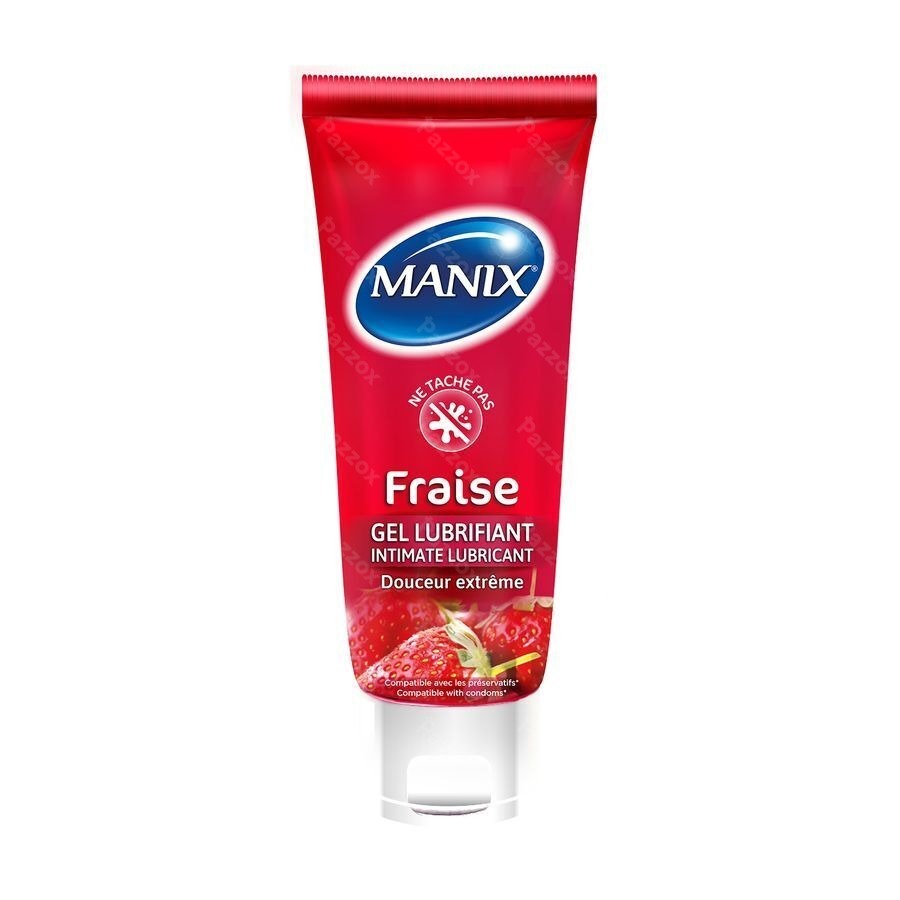 Manix Glijmiddel Aardbei 80ml