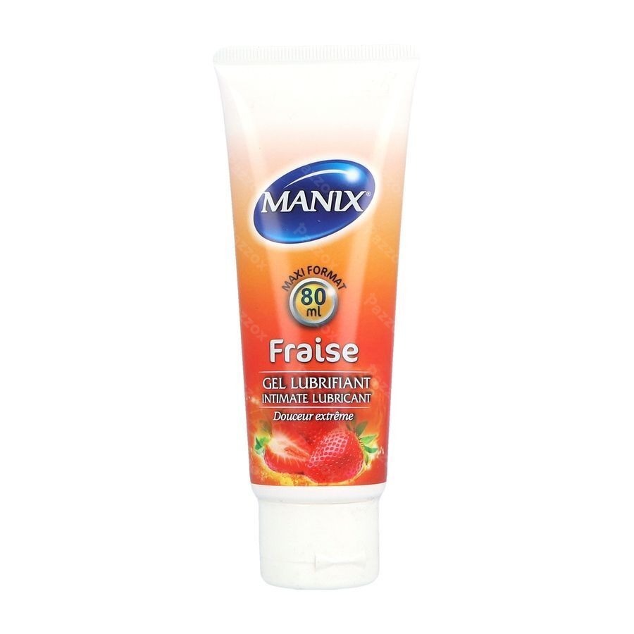 Manix Glijmiddel Aardbei 80ml