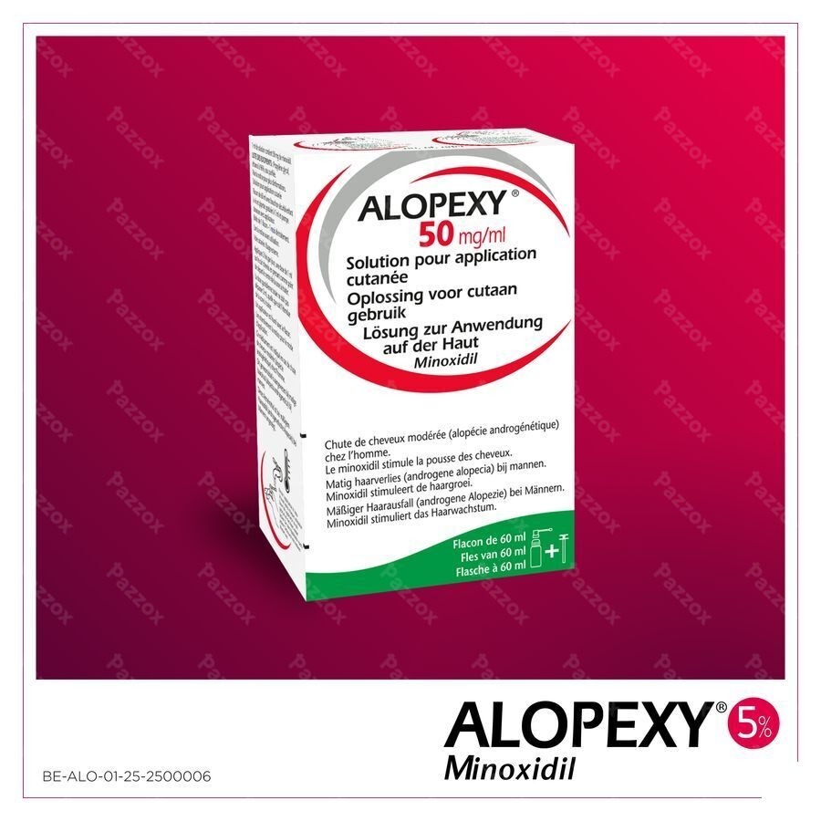 Alopexy 50mg/ml Opl Cut. Gebr. Fl Pipet/spray 60ml