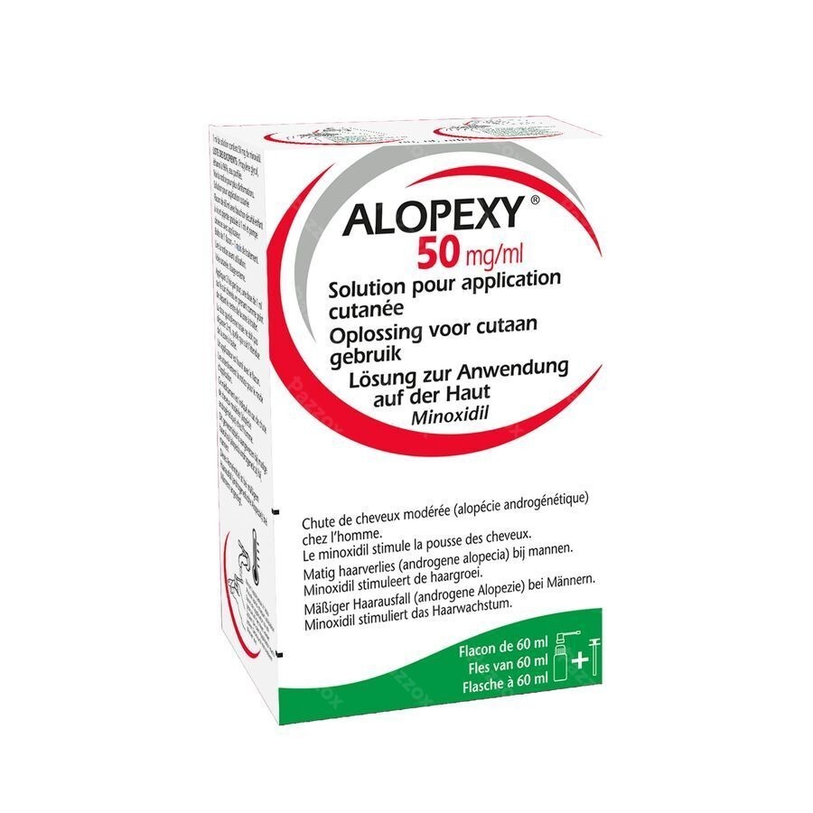 Alopexy 50mg/ml Opl Cut. Gebr. Fl Pipet/spray 60ml