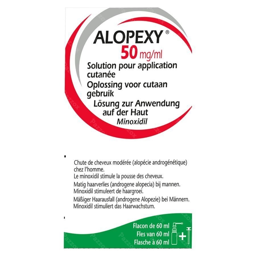 Alopexy 50mg/ml Opl Cut. Gebr. Fl Pipet/spray 60ml