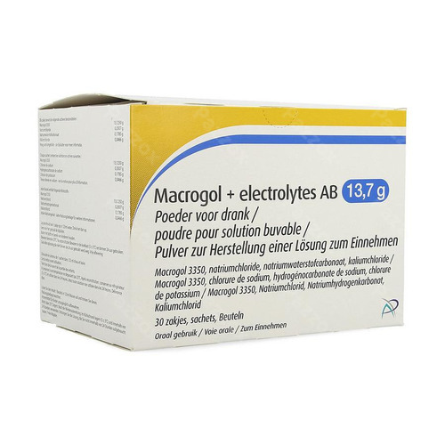Macrogol+electrolytes Ab 13,7g Pdr Opl Zakje 30
