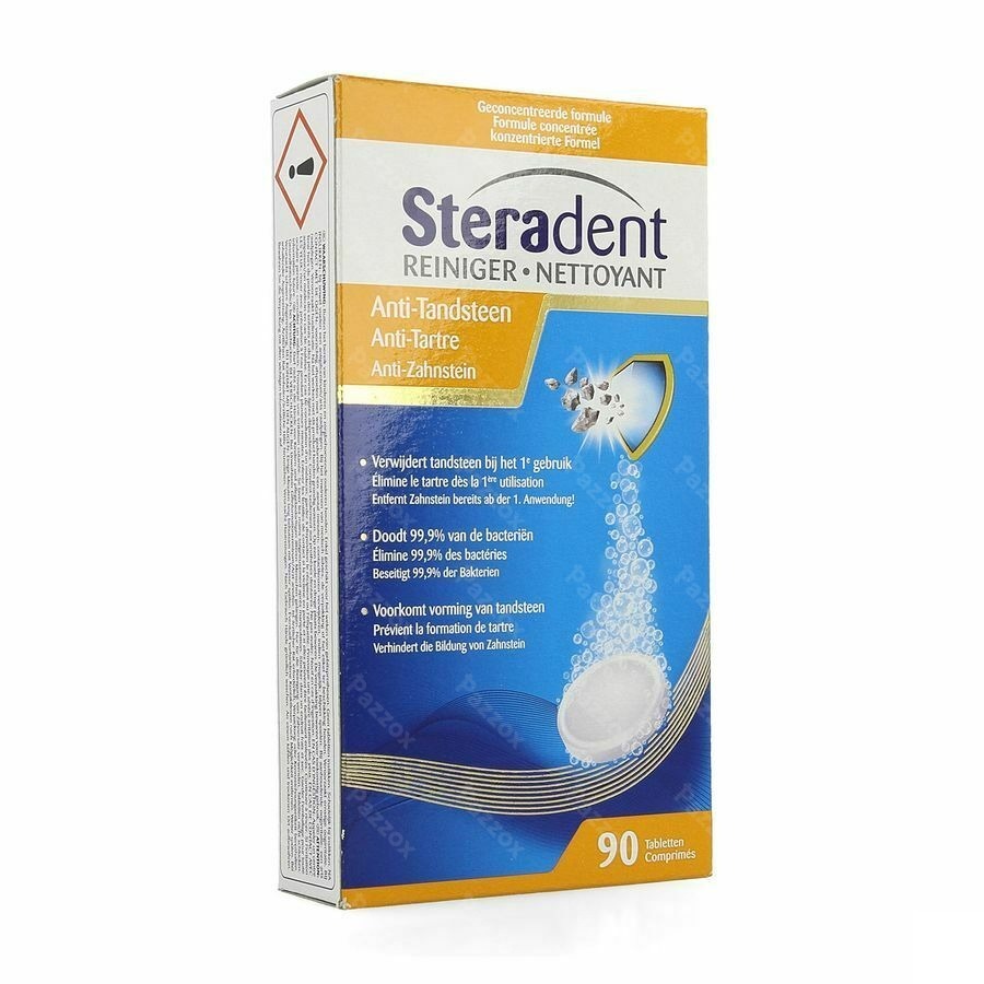 Steradent Anti-tandsteen Tabl 90