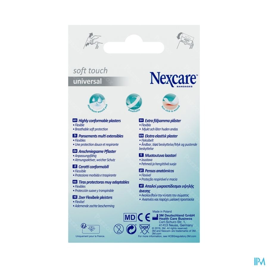 Nexcare 3m Soft Touch Universal Assort. Strips 20
