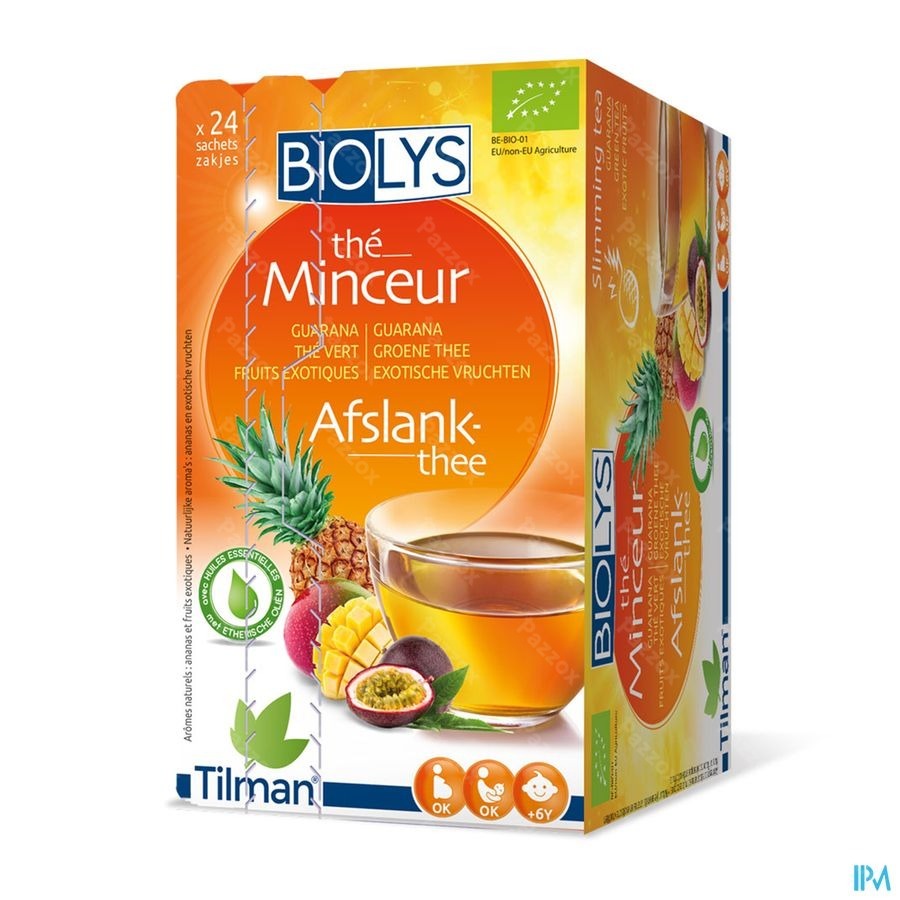 Biolys Guarana Gr. Thee Exotisch Vruchten Zakje 24