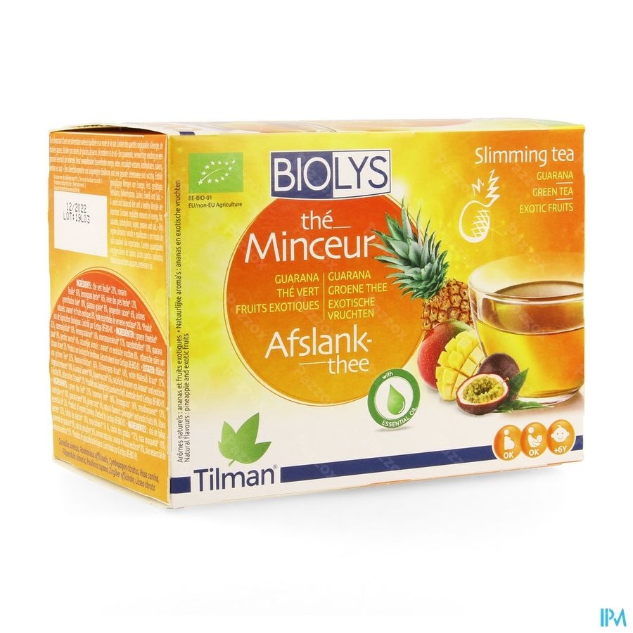 Biolys Guarana Gr. Thee Exotisch Vruchten Zakje 24