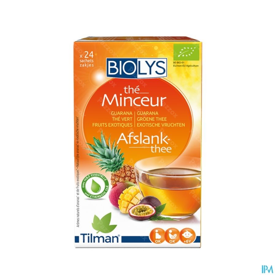 Biolys Guarana Gr. Thee Exotisch Vruchten Zakje 24