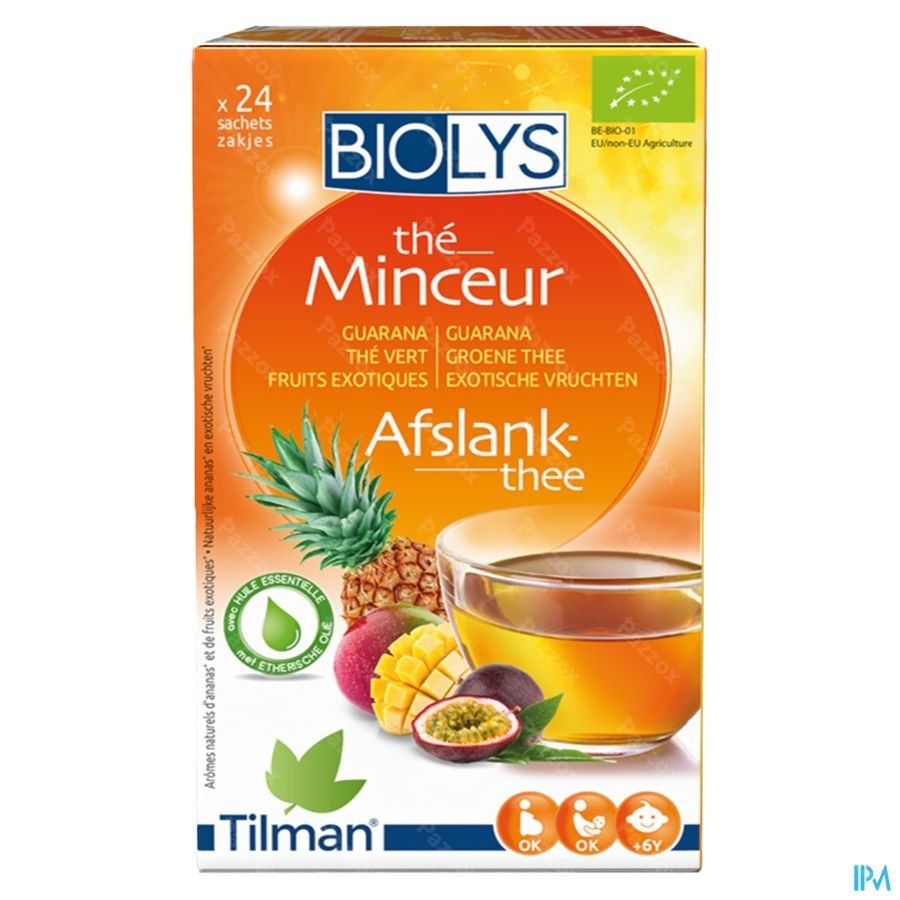 Biolys Guarana Gr. Thee Exotisch Vruchten Zakje 24