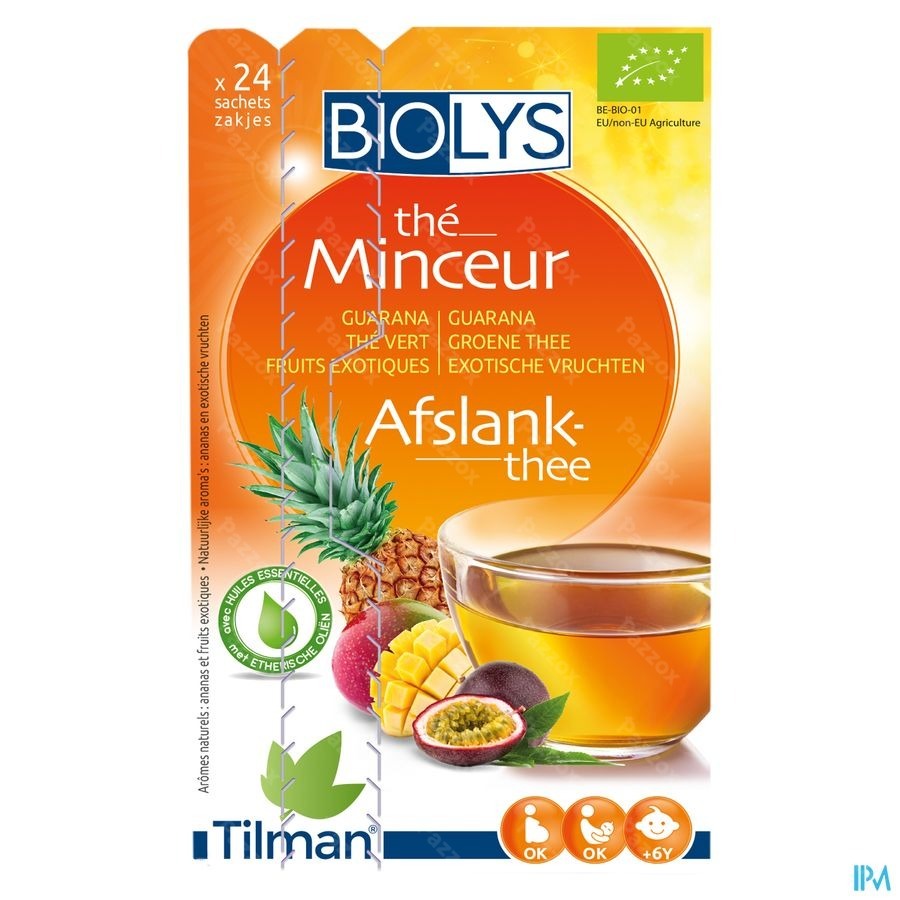 Biolys Guarana Gr. Thee Exotisch Vruchten Zakje 24
