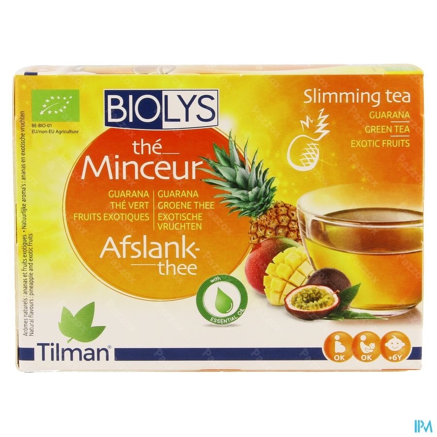Biolys Guarana Gr. Thee Exotisch Vruchten Zakje 24