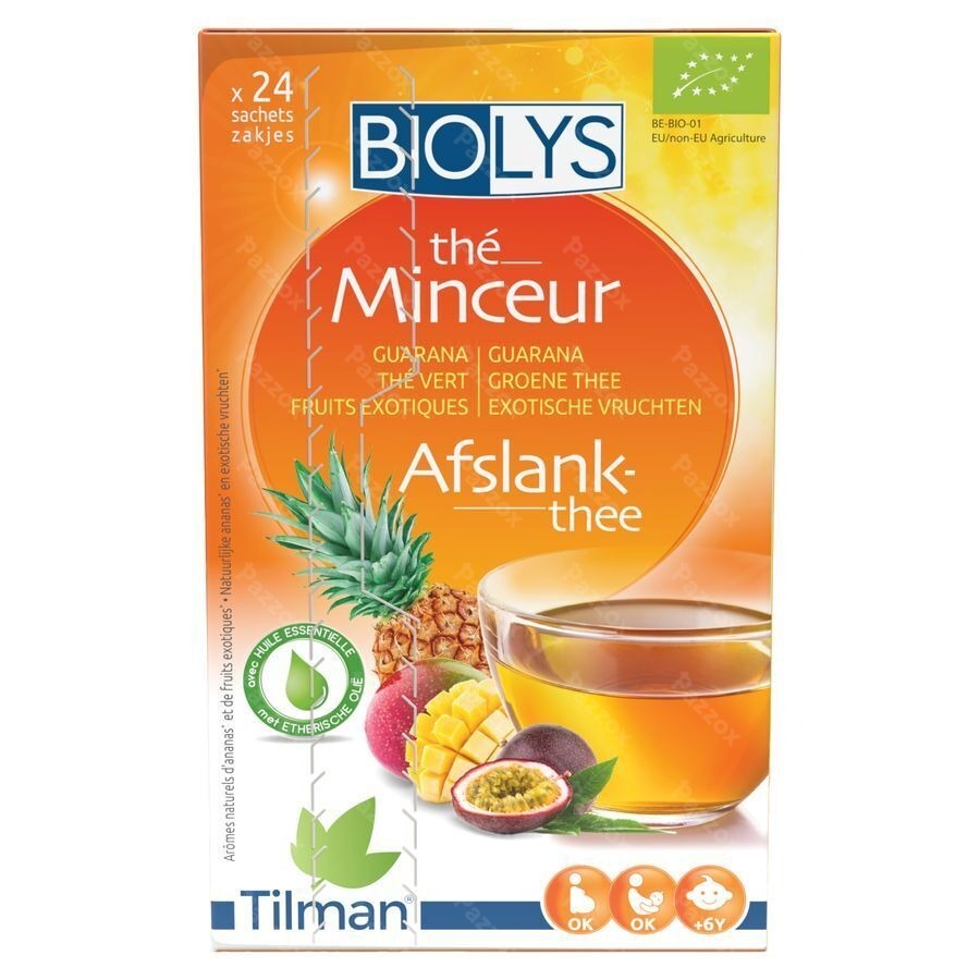 Biolys Guarana Gr. Thee Exotisch Vruchten Zakje 24