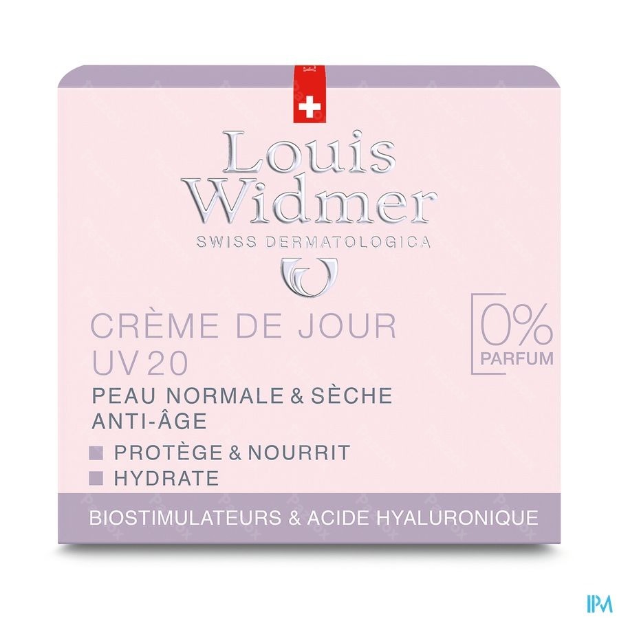 Louis Widmer Dagcrème UV20 Zonder Parfum 50ml