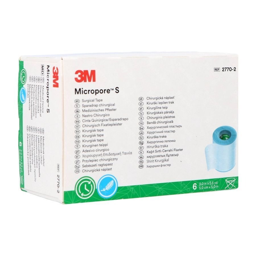 Micropore S 3m Hechtpleister 5 X500cm