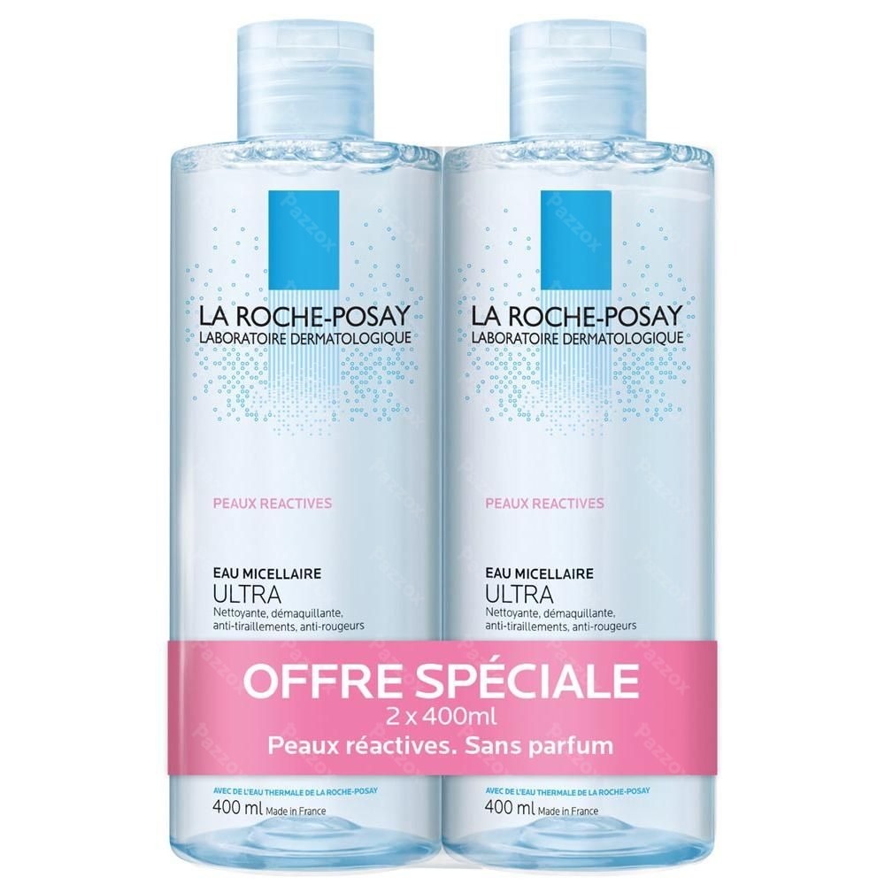 La Roche-posay Micellair Water Ultra Reactieve Huid Promo 2 X 400 Ml 2de -50p