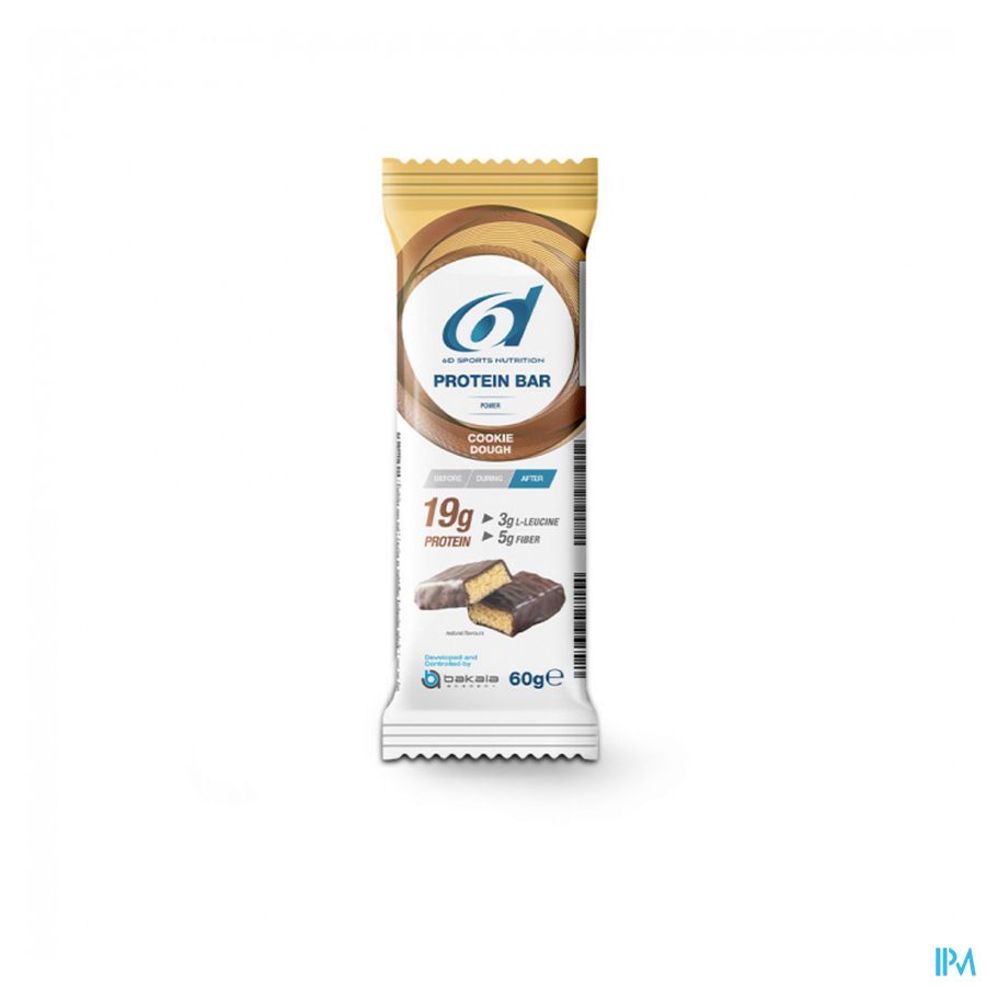 6d Sixd Protein Bar Cookie Dough 60g